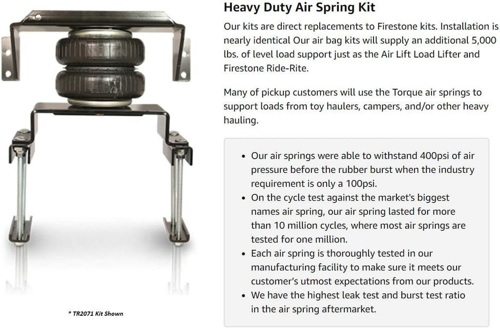 Air Spring Bag Suspension Kit K77949