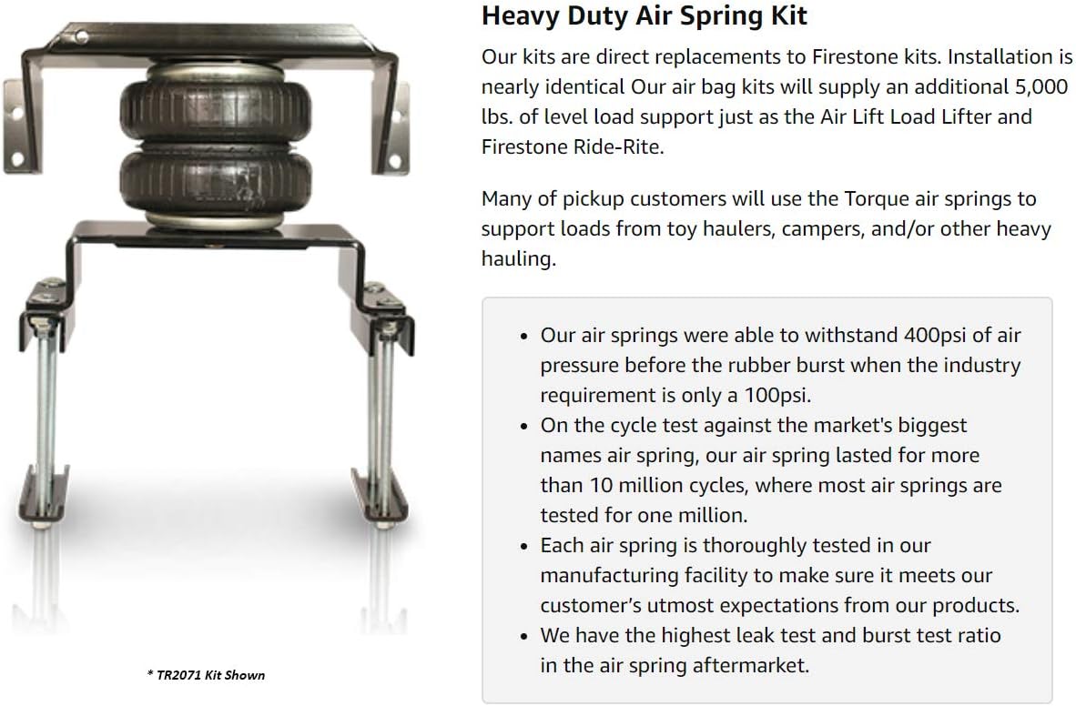 Air Spring Bag Suspension Kit K77949