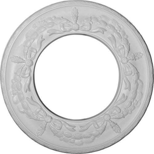 13 1/4 inchod x 7 1/8 inchid x 7/8 inchp Salem Ceiling Medallion N395