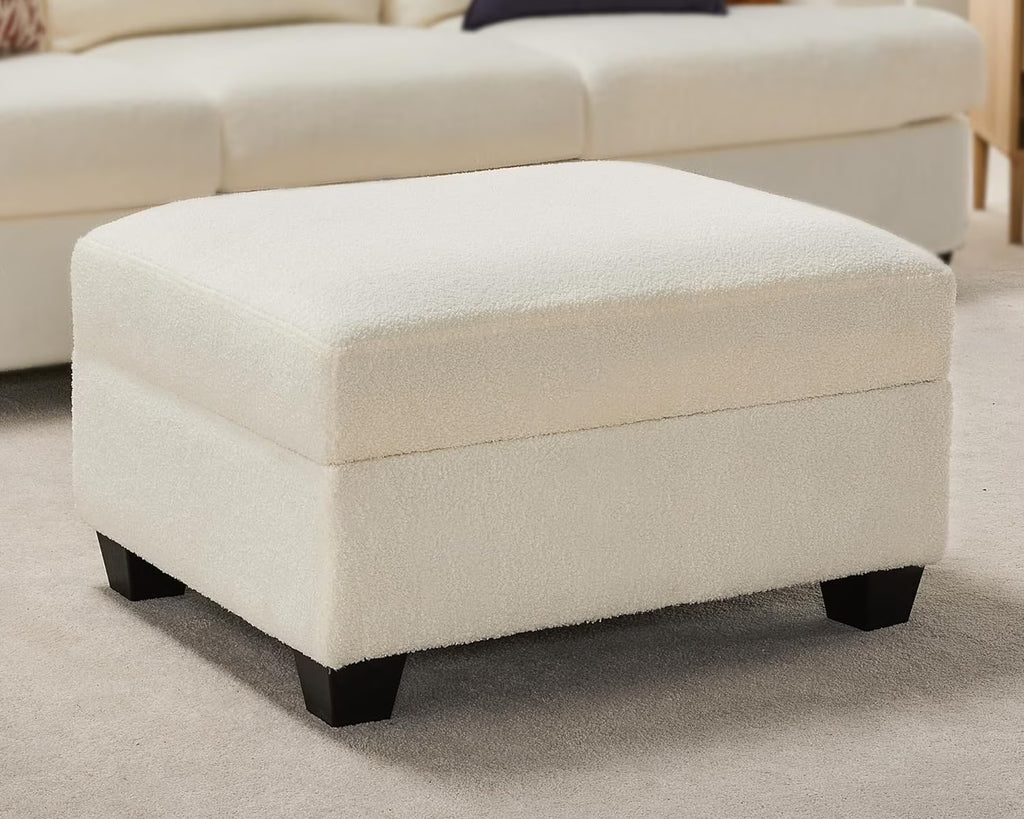 Offwhite Bouclé Ottoman Sofa F654