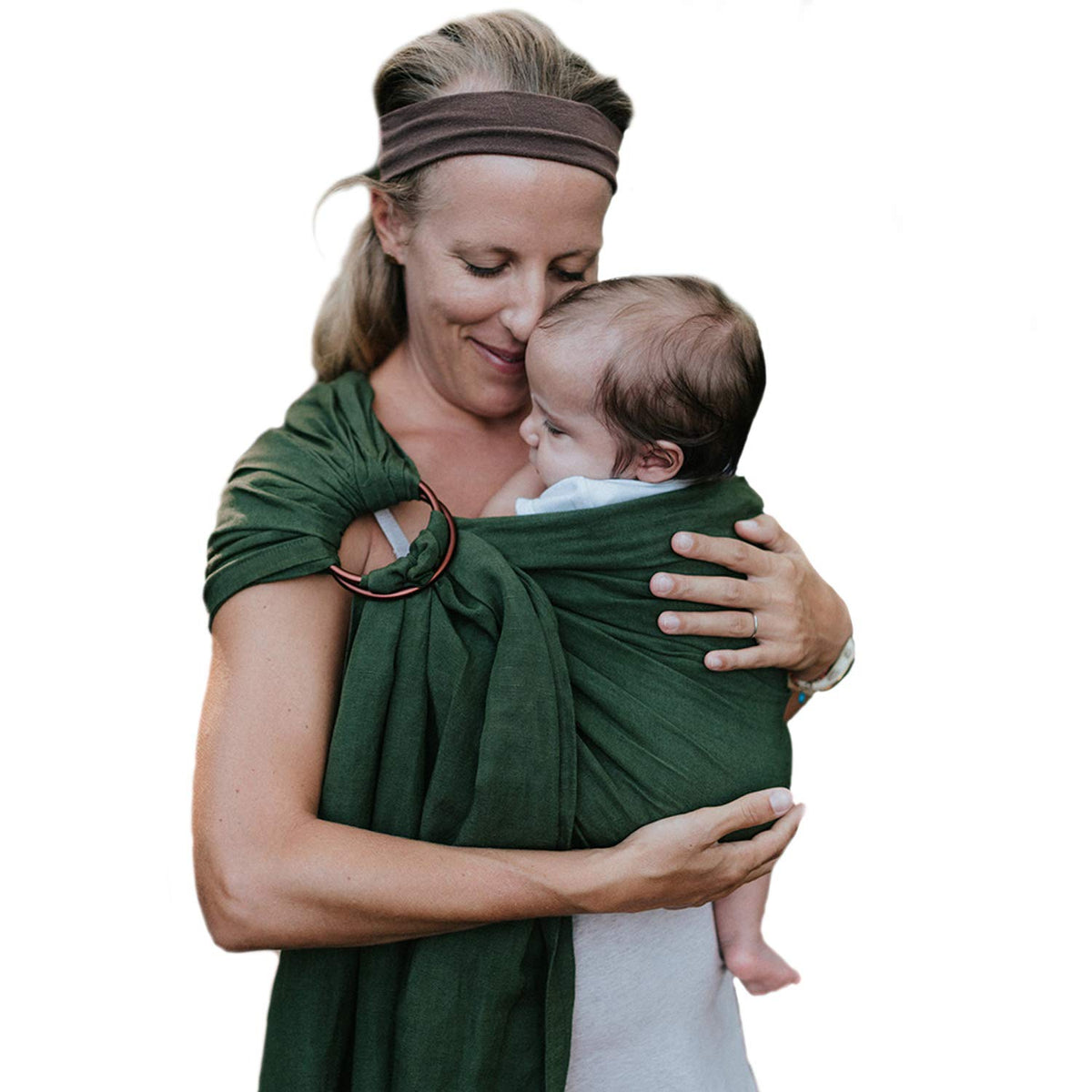 Bamboo and Linen Ring Sling Baby Carrier K1538