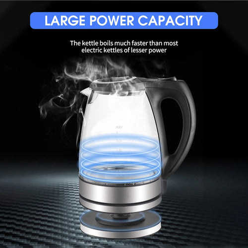 1500W Glass Electric Kettle with Auto Shut Off Y5675