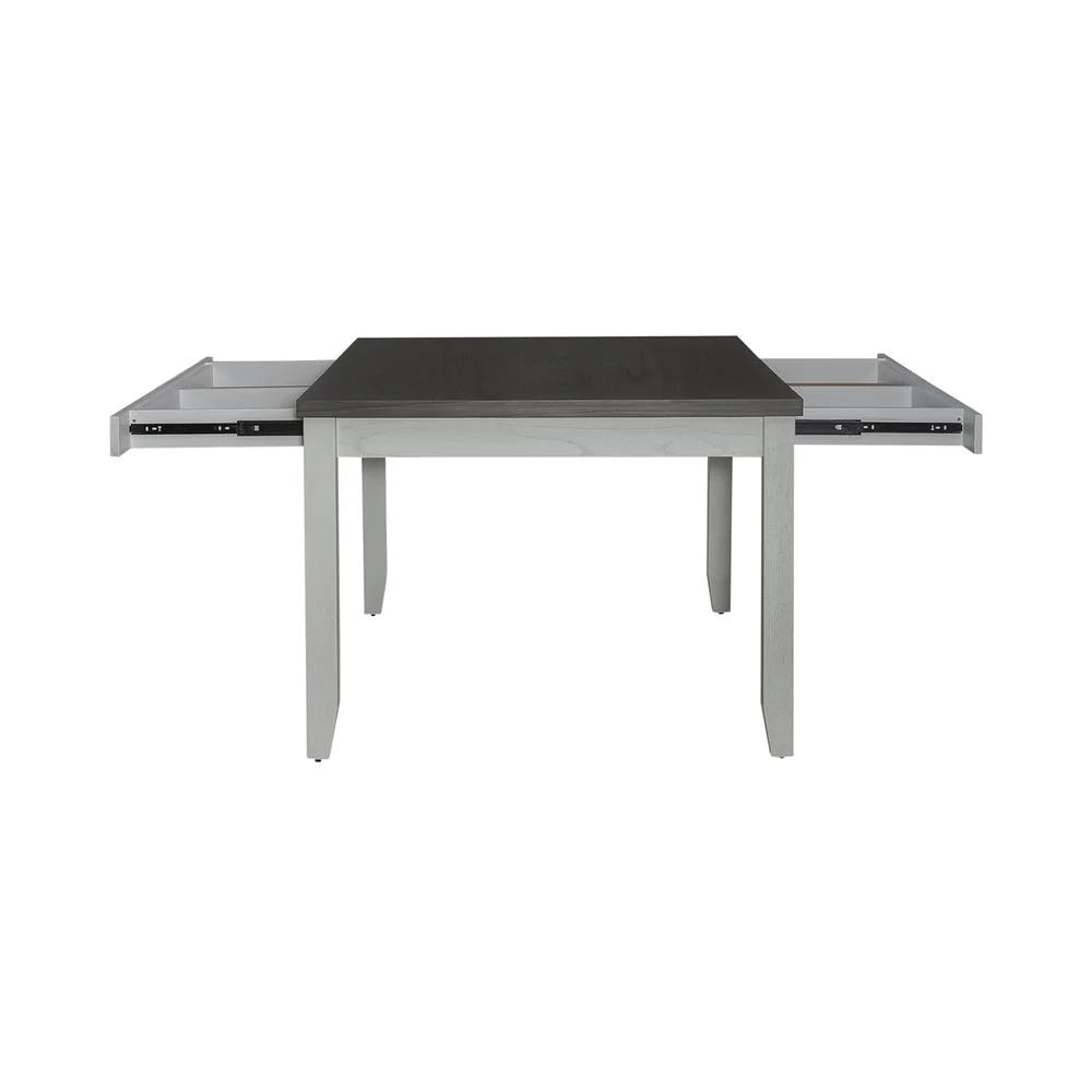 7 Piece Leg Table Set with Hidden Drawers S7564