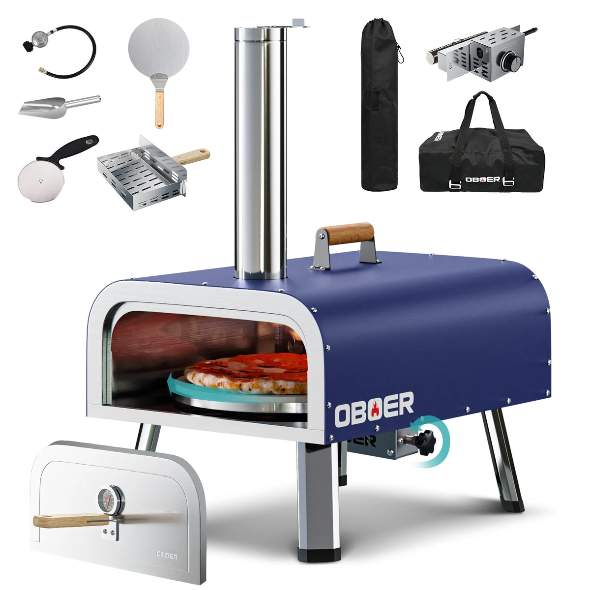 Outdoor Wood Fired Stainless Steel Pizza Oven P6715