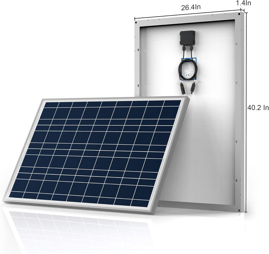 300W 12/24V Polycrystalline Off-Grid Solar Panel Kit with 3PCs 100W Rigid Solar Panels K3962