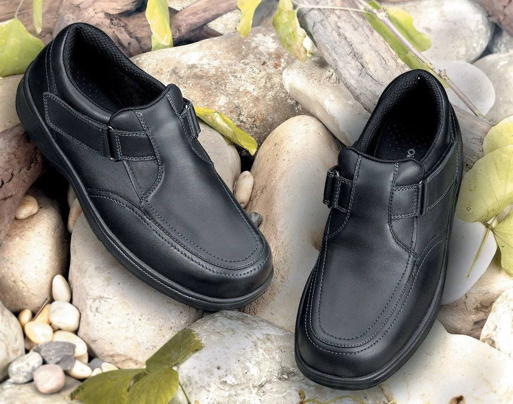 Black Leather Men's Shoes G213166