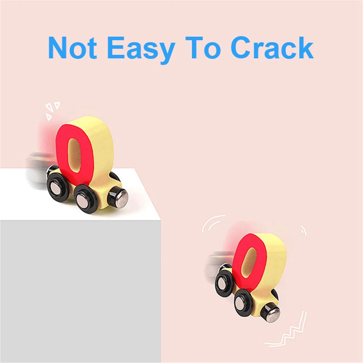 Wooden Magnetic Train Building Blocks Puzzle Toys L30667