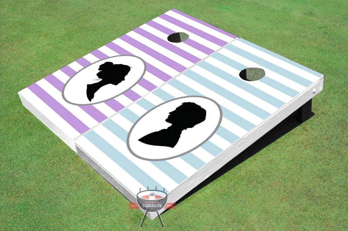 Striped Pattern Cornhole Boards I82577