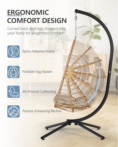 Hanging Egg Chair with Stand U3179