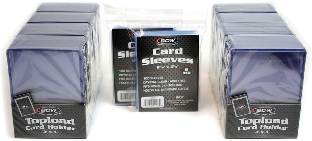 200-Count Card Toploaders and Card Sleeves X9442