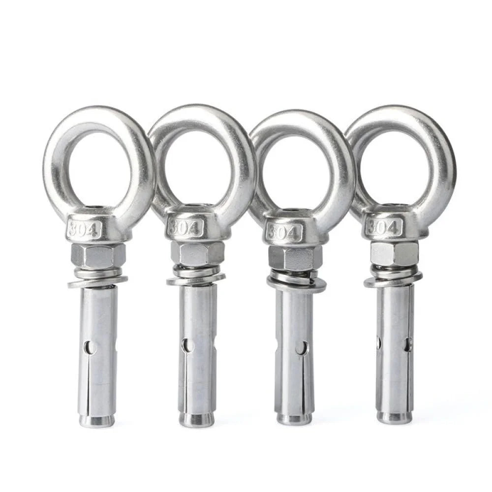 304 Stainless Steel Lifting Eye Bolt M8x90mm 2pcs L4550