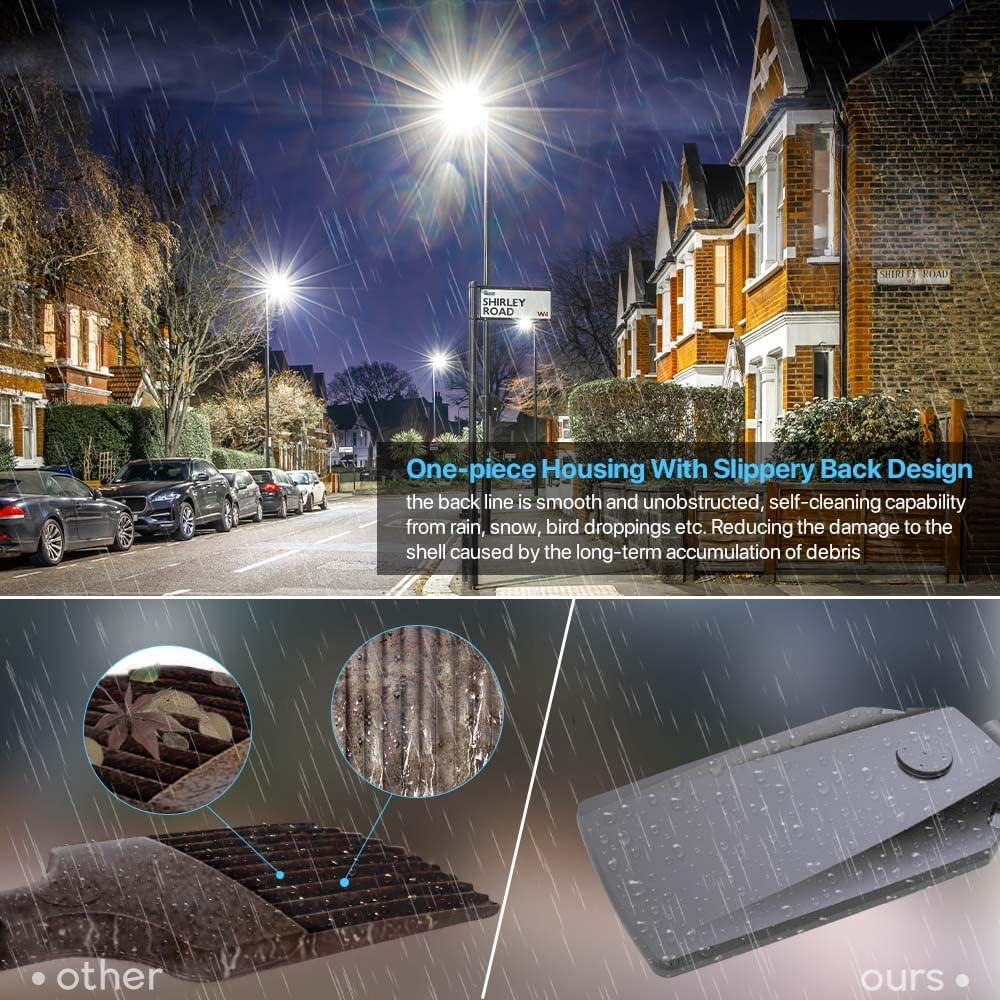 LED Parking Lot Light 300 Watt 45,000 Lumen 5000K with Photocell Slip Fit Mount X83100