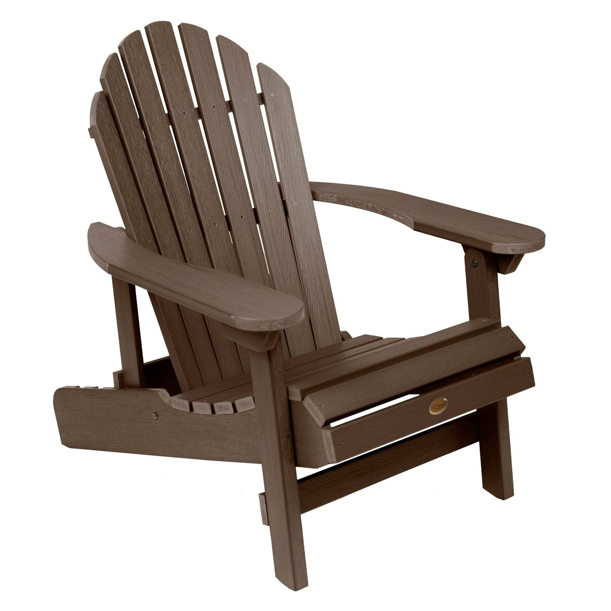 2 Reclining Adirondack Chairs with Ottomans and Folding Side Table O4677
