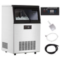 Commercial Stainless Steel Ice Maker with 44lbs Ice Storage Y367