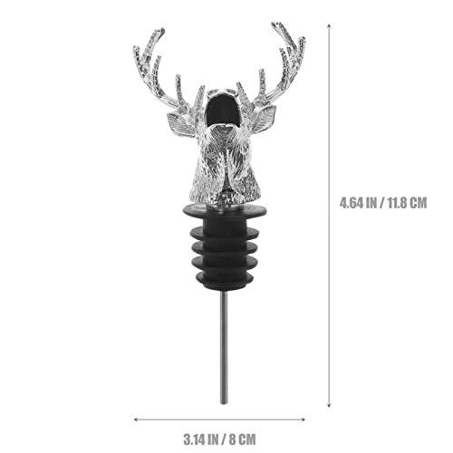 Deer Head Wine Pourer with Silicone Stopper S206