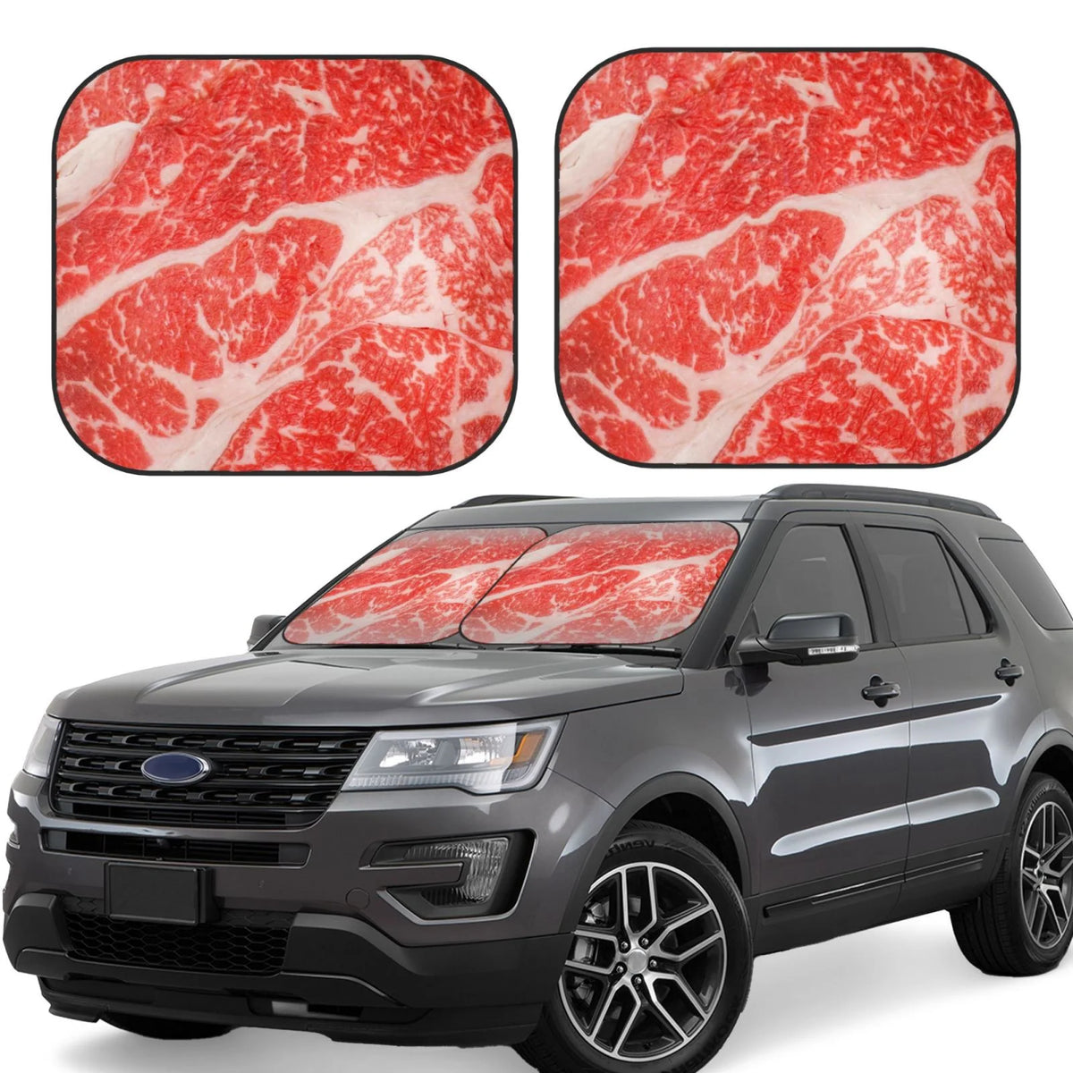 2 Piece Foldable Car Sun Shade Windshield H769997