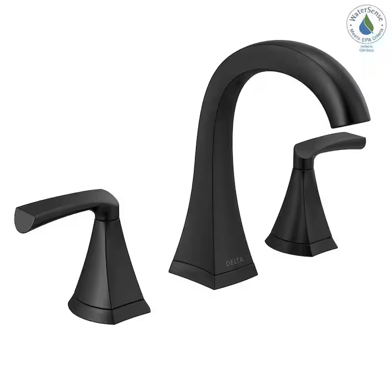 Matte Black 2-Handle Bathroom Faucet R13314