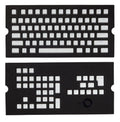 White PBT Double-Shot Keycaps Full 104/105-Keyset B557