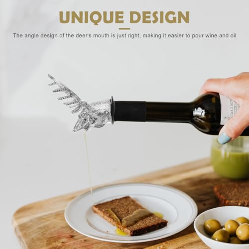Deer Head Wine Pourer with Silicone Stopper S206