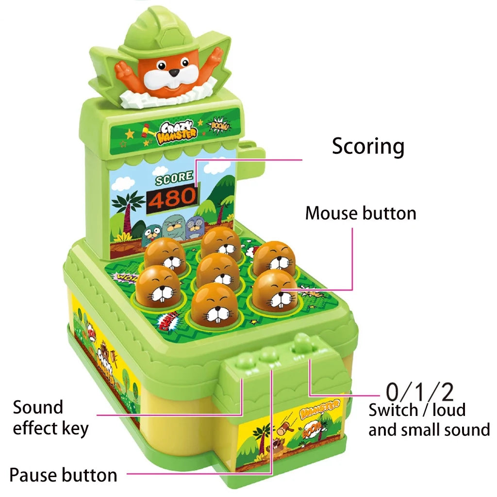Mini Coin-operated Pound Arcade Game Toy with One Hammer E85182