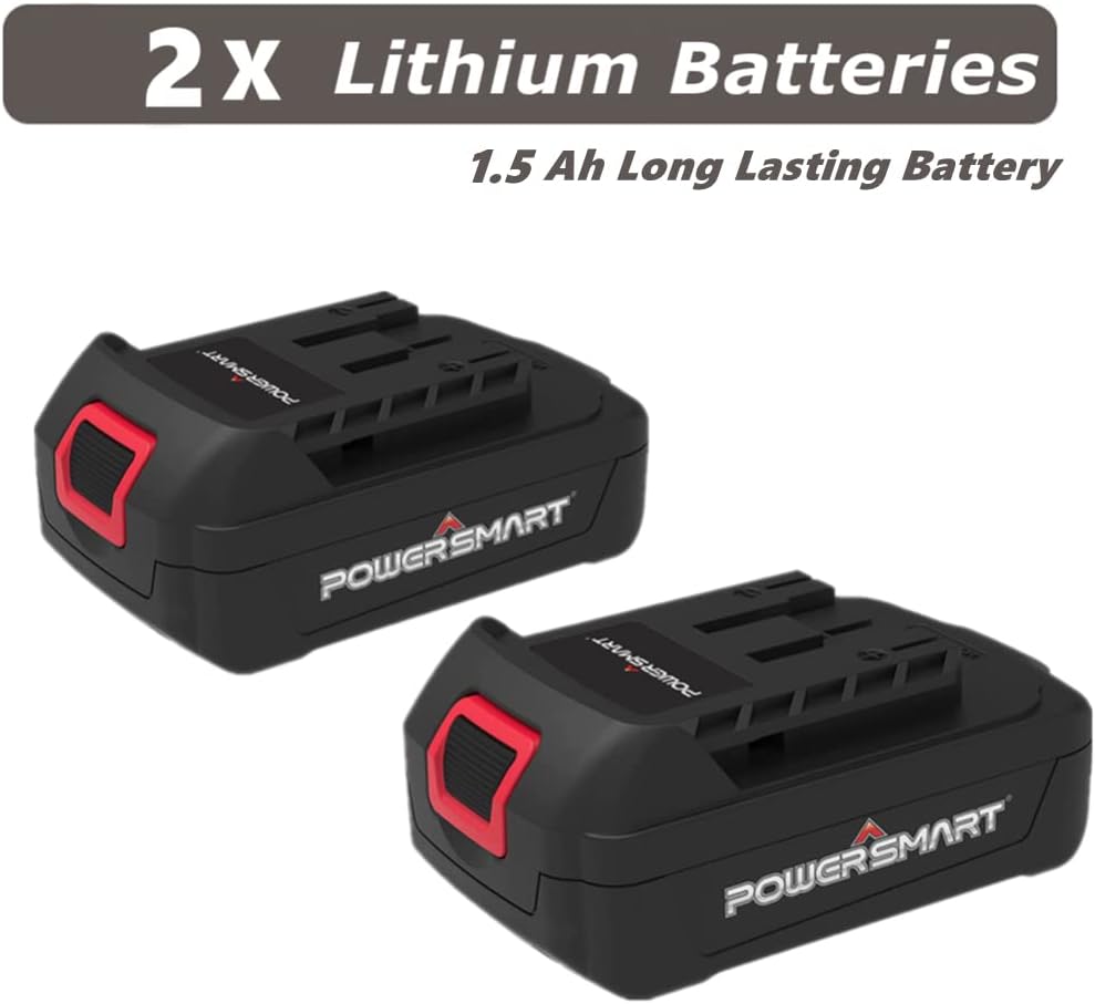 Cordless 20V Electric Leaf Blower with 2 X 2.0 Battery & Charger, 350CFM 85MPH X785