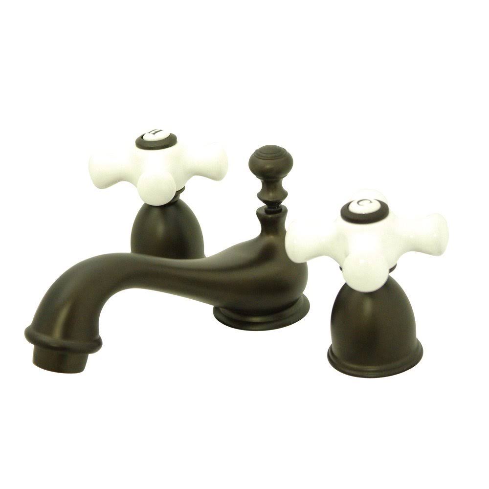 Bronze Mini Widespread Bathroom Faucet K381
