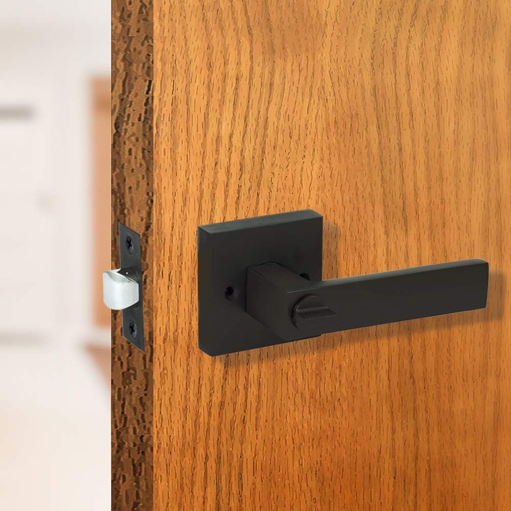 3 Pack Matte Black Door Lever Handles X480767