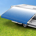 Blue Fade 15' Waterproof RV Awning Fabric Replacement V179