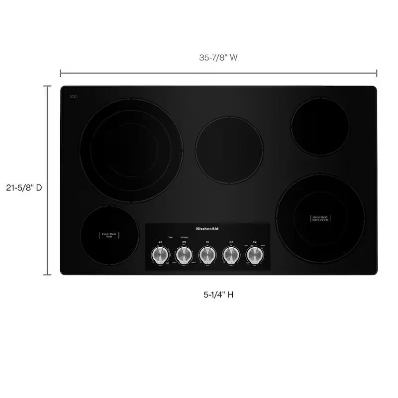 36 in. Electric Cooktop with 5 Elements O8160