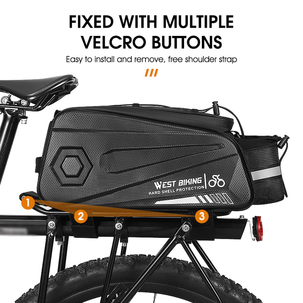 8.6L Waterproof Bicycle Rear Bag with Reflective Strips P556