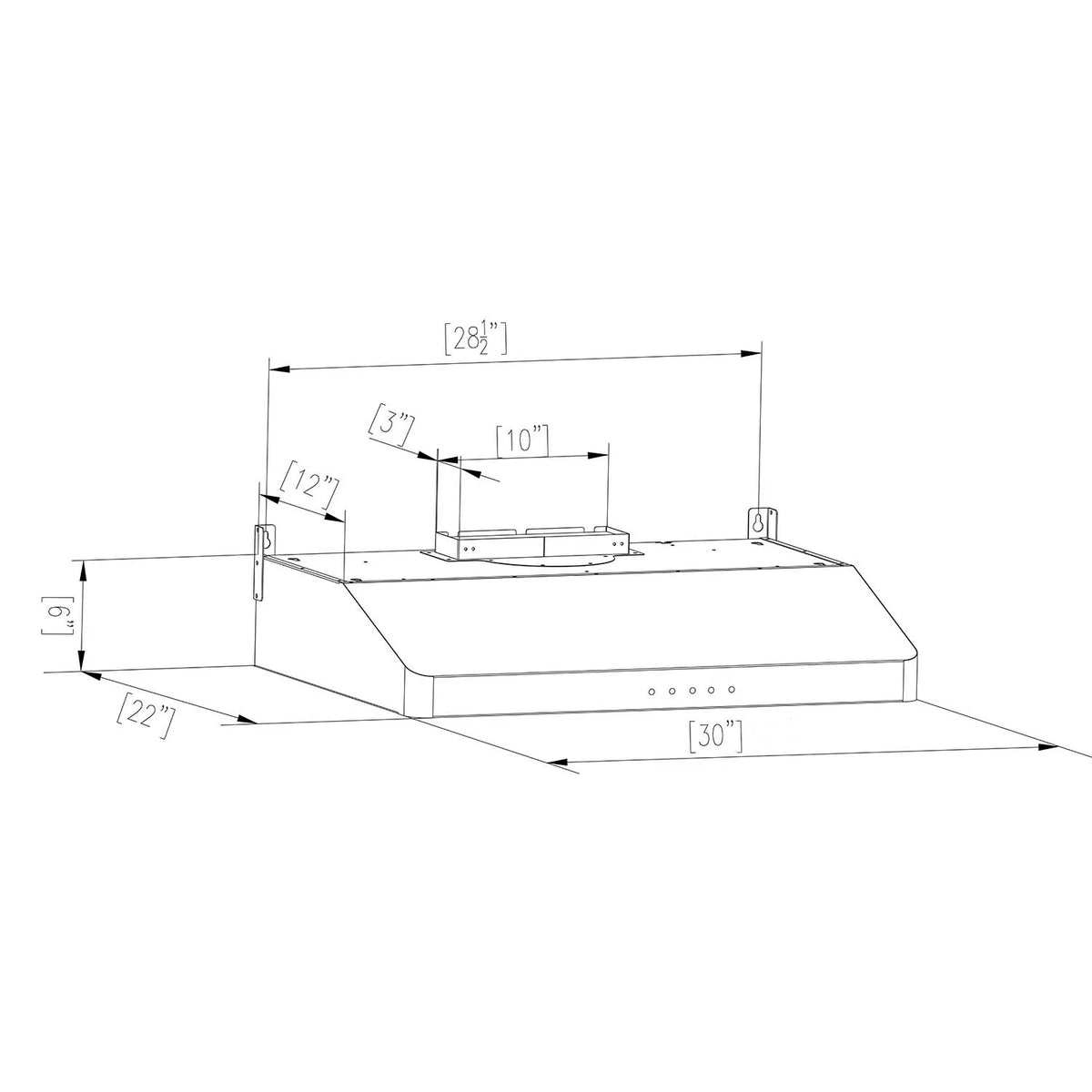 2 Piece Induction Cooktop and Under Cabinet Range Hood X4012