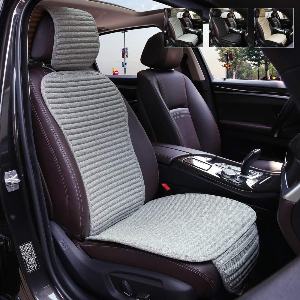 Buckwheat Hull Beige Front Seat Car Seat Covers Pack of 2 R47426