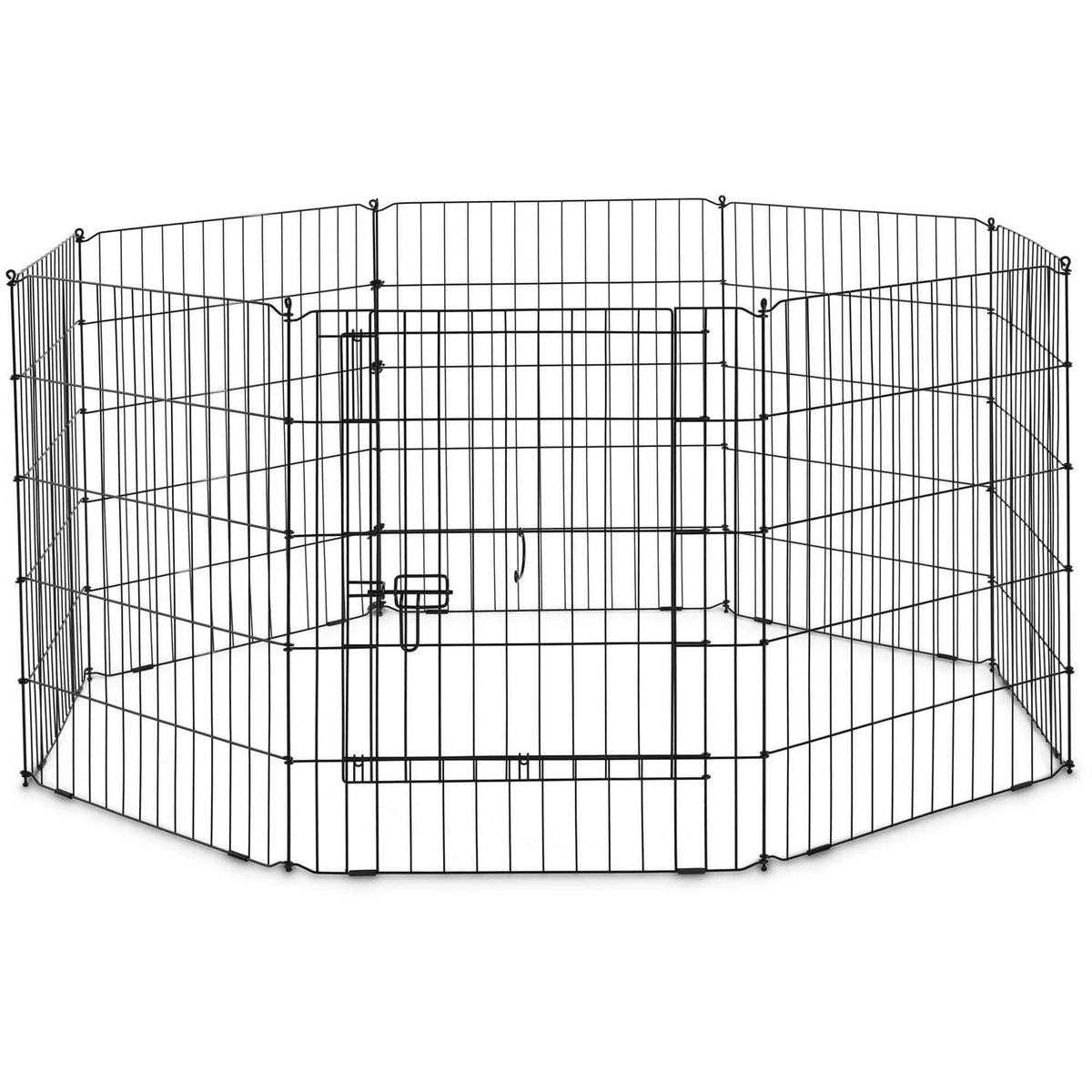Adjustable Black Exercise Pen for Dogs A42989