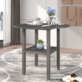 Round Drop Leaf Kitchen Dining Table with Shelf J3322
