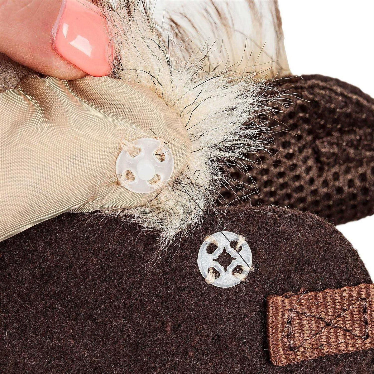 Adjustable 2 In 1 Dog Harness Leash with Removable Fur Collar Y79866