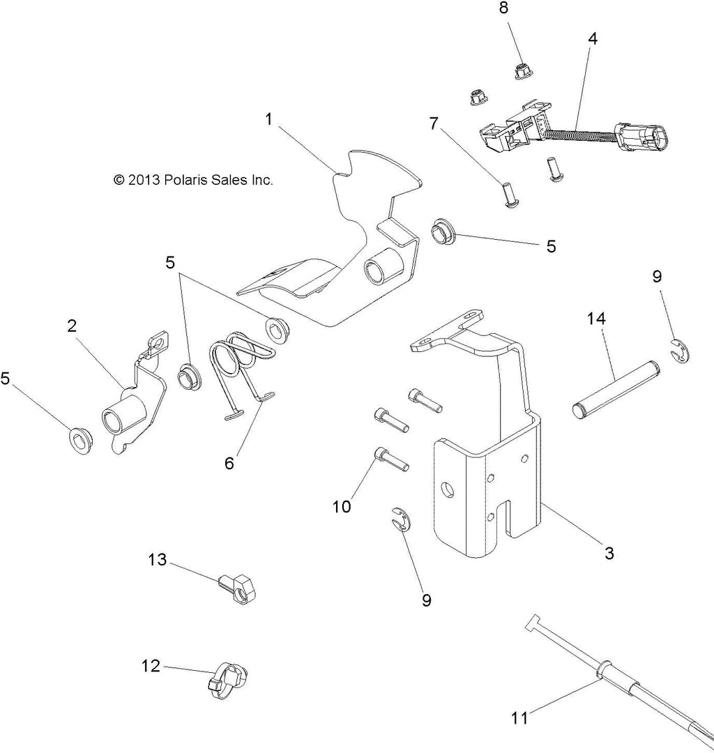 Throttle Cable, Qty 1 Pack of 2 L174491