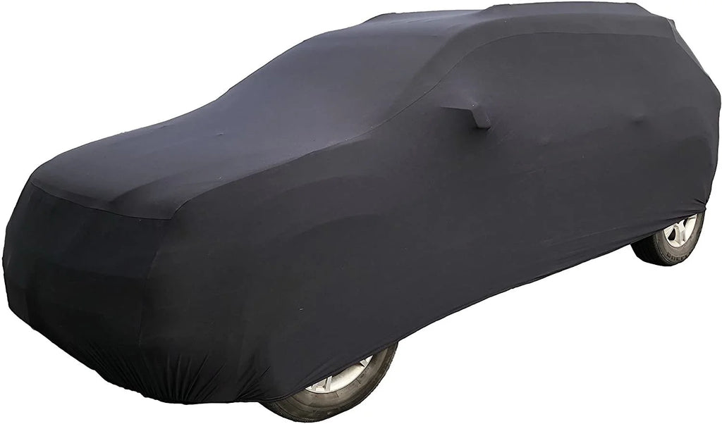 Black Satin Indoor SUV Car Cover with Storage Bag K833