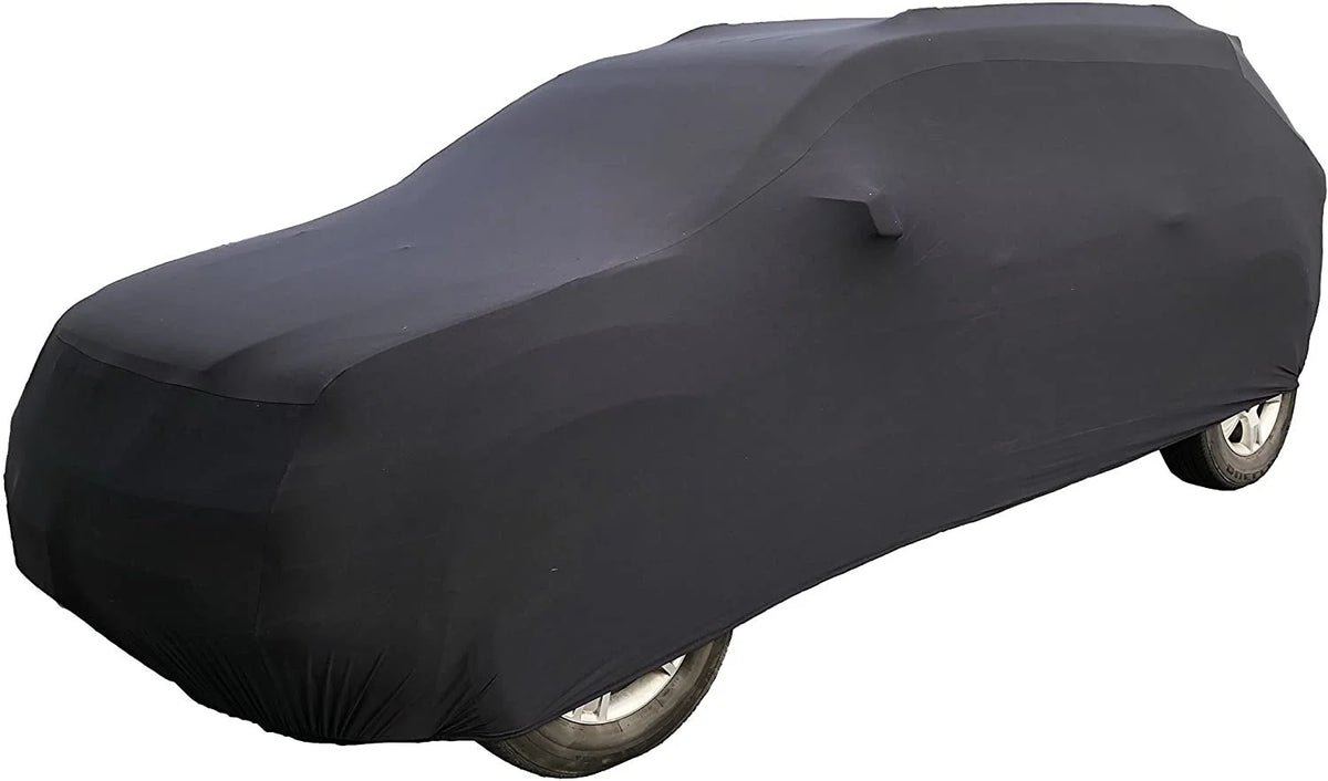 Black Satin Indoor SUV Car Cover with Storage Bag K833