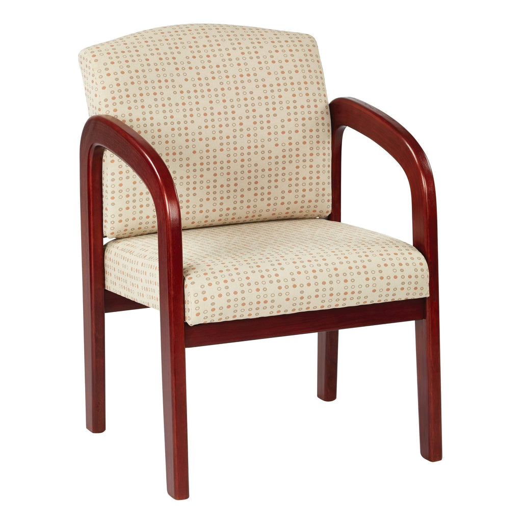 Cherry Finish Wood Visitor Chair Q4363