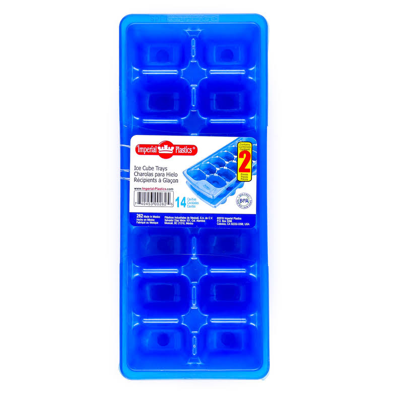 Blue Ice Cube Tray 2-Pack Case of 36 W820597