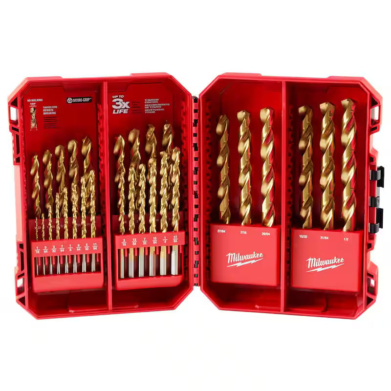 29-Piece Titanium Drill Bit Set J943