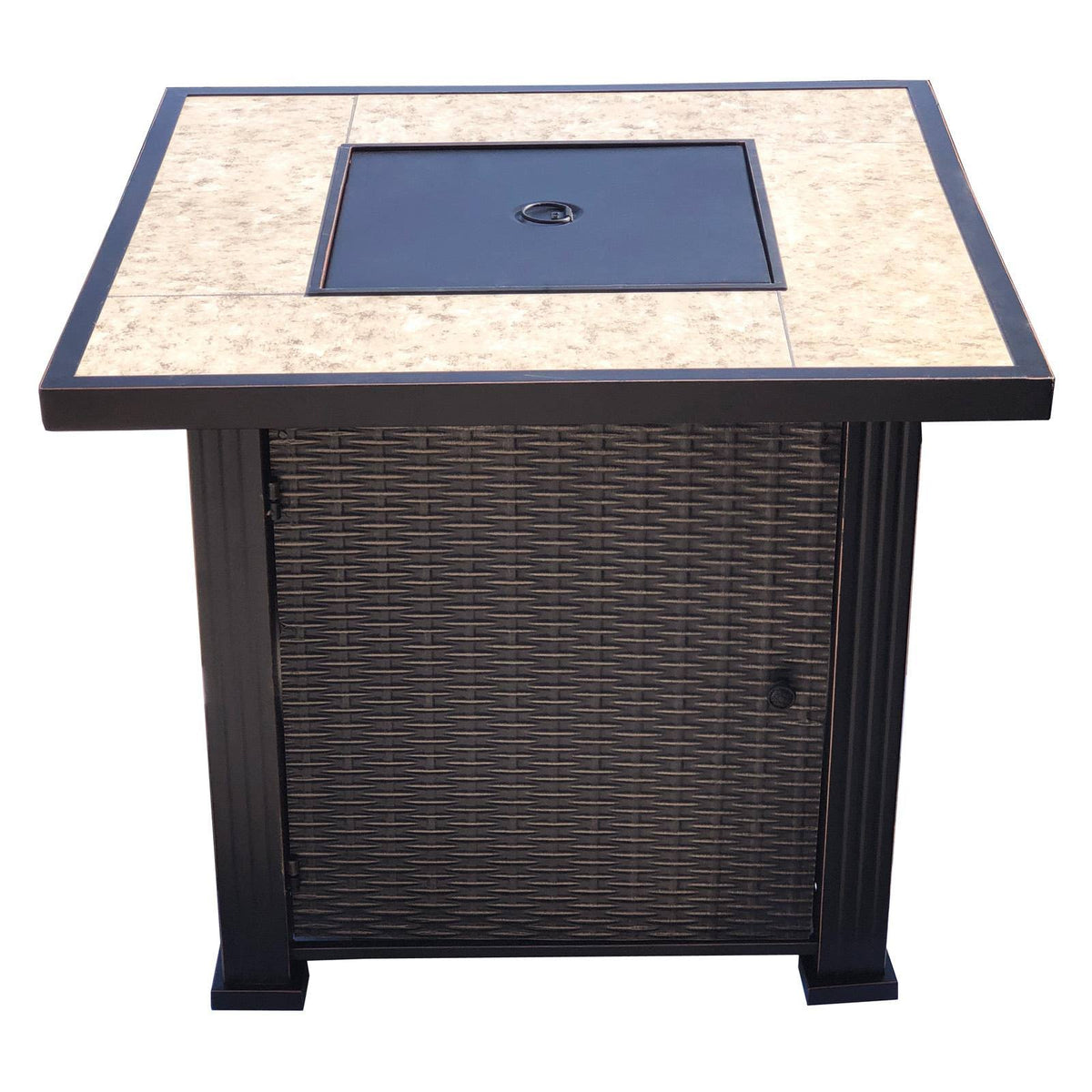 Gray Gas Fire Pit Table S491288