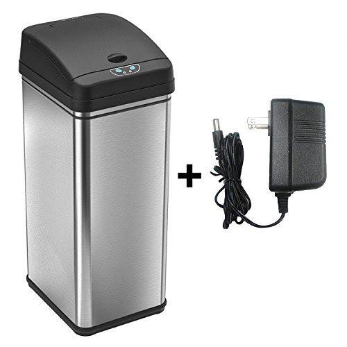 13 Gallon Stainless Steel Automatic Kitchen Trash Can O440