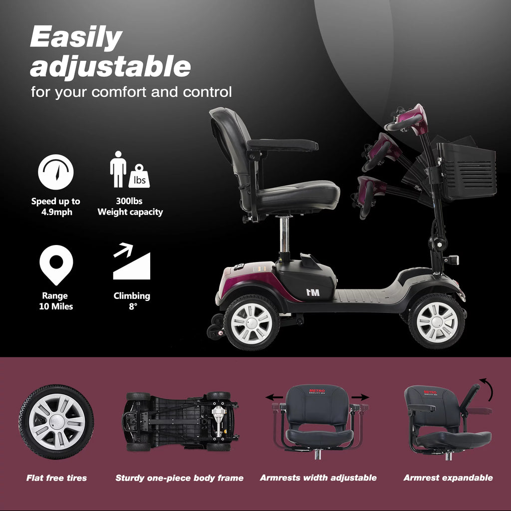 Folding 4 Wheel Scooter W16324