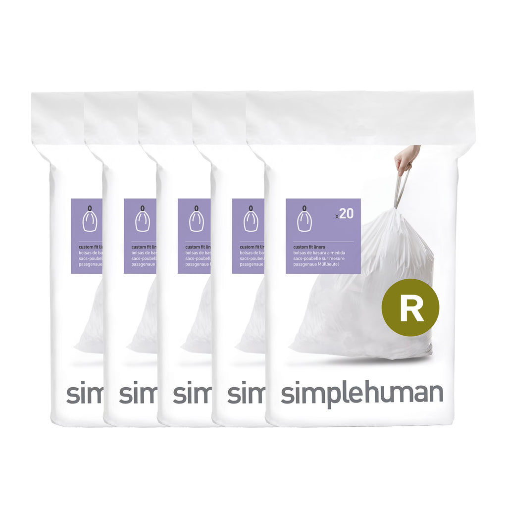 White Drawstring Trash Bags, 100 Count, 10 Liter / 2.6 Gallon O380324