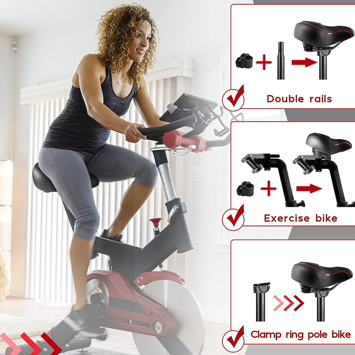 Breathable Bike Seat with Absorbing Ball N471854