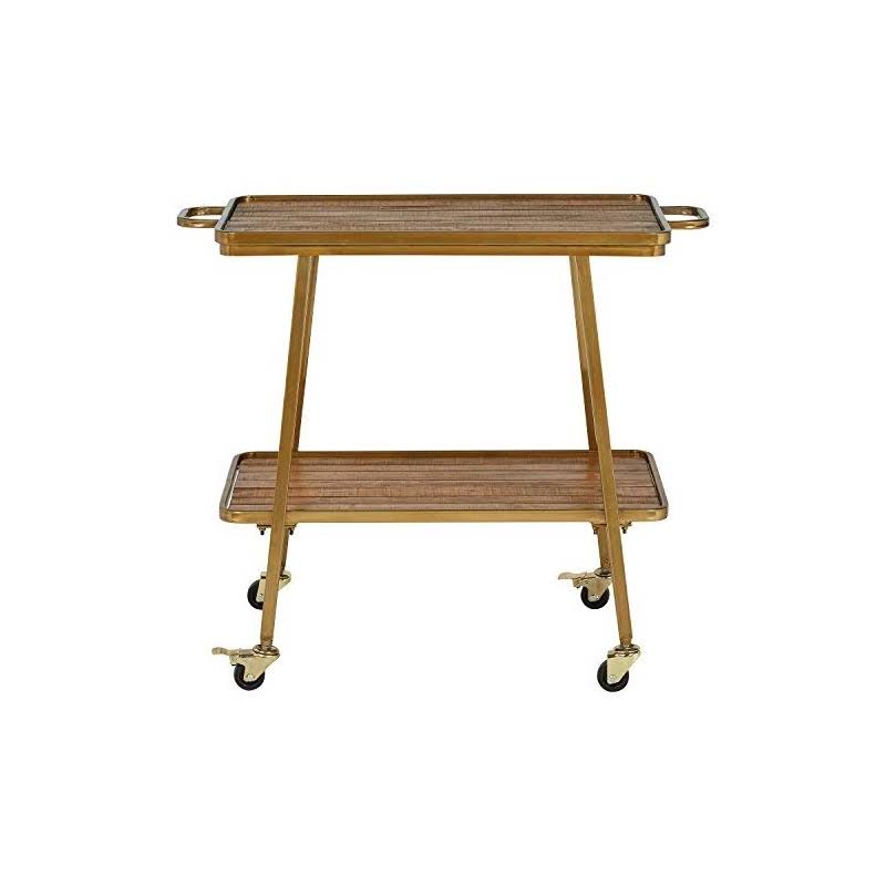 Gold 2 Tier Bar Cart Y2092