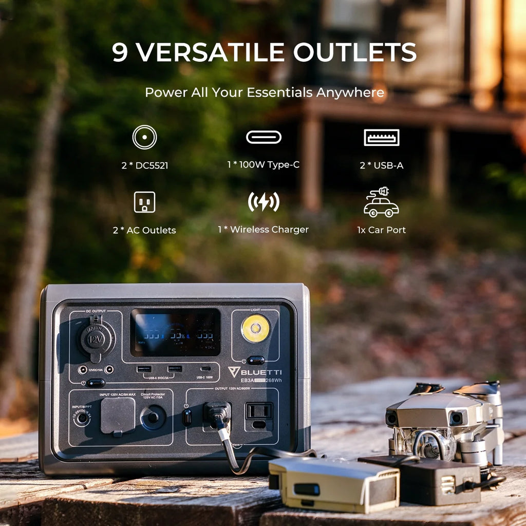 Portable Generator 600W 268Wh LiFePO4 Power Station B130186