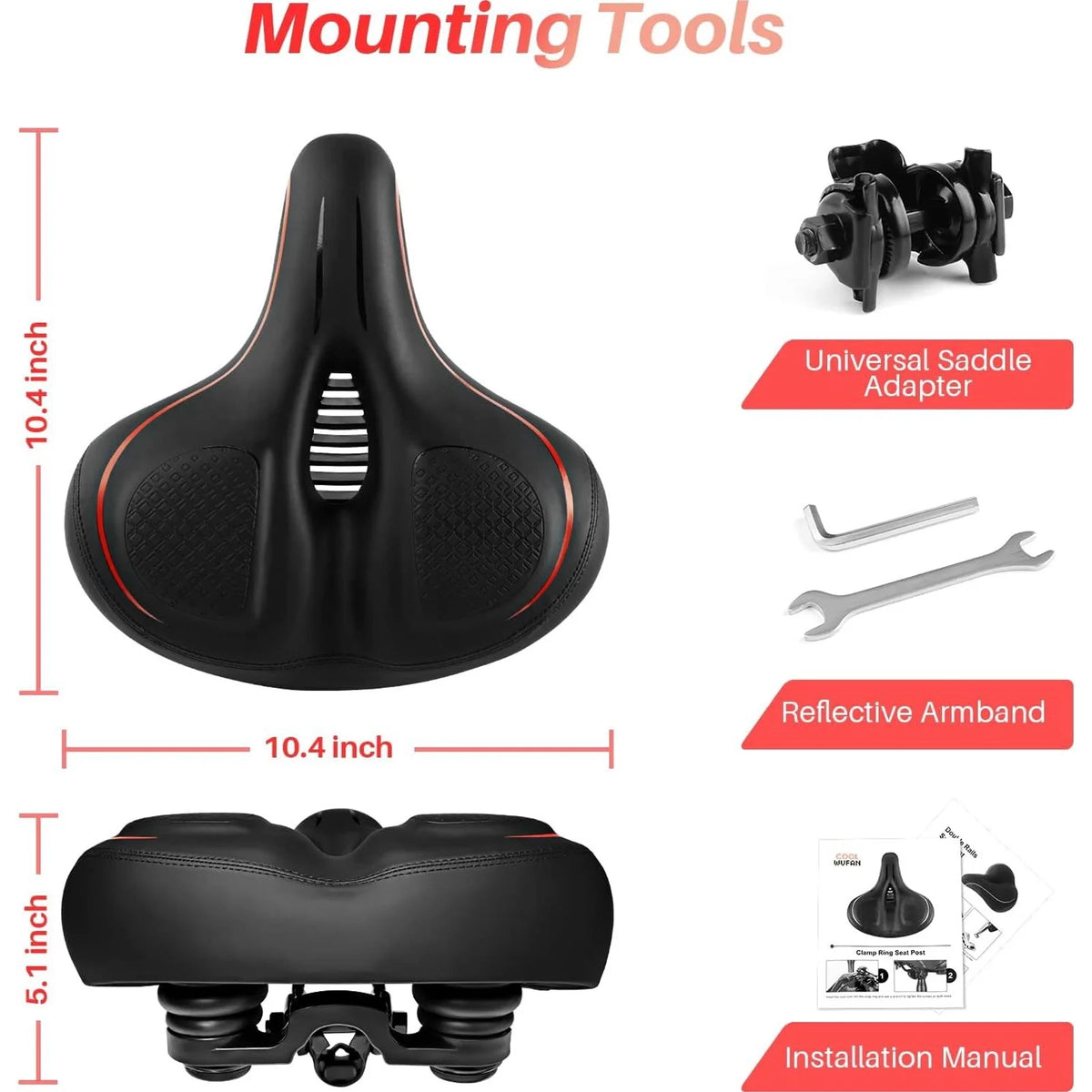 Breathable Bike Seat with Absorbing Ball N471854