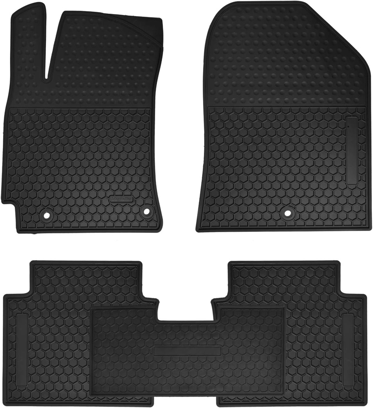 Black Heavy Duty Rubber Car Floor Mats R60077